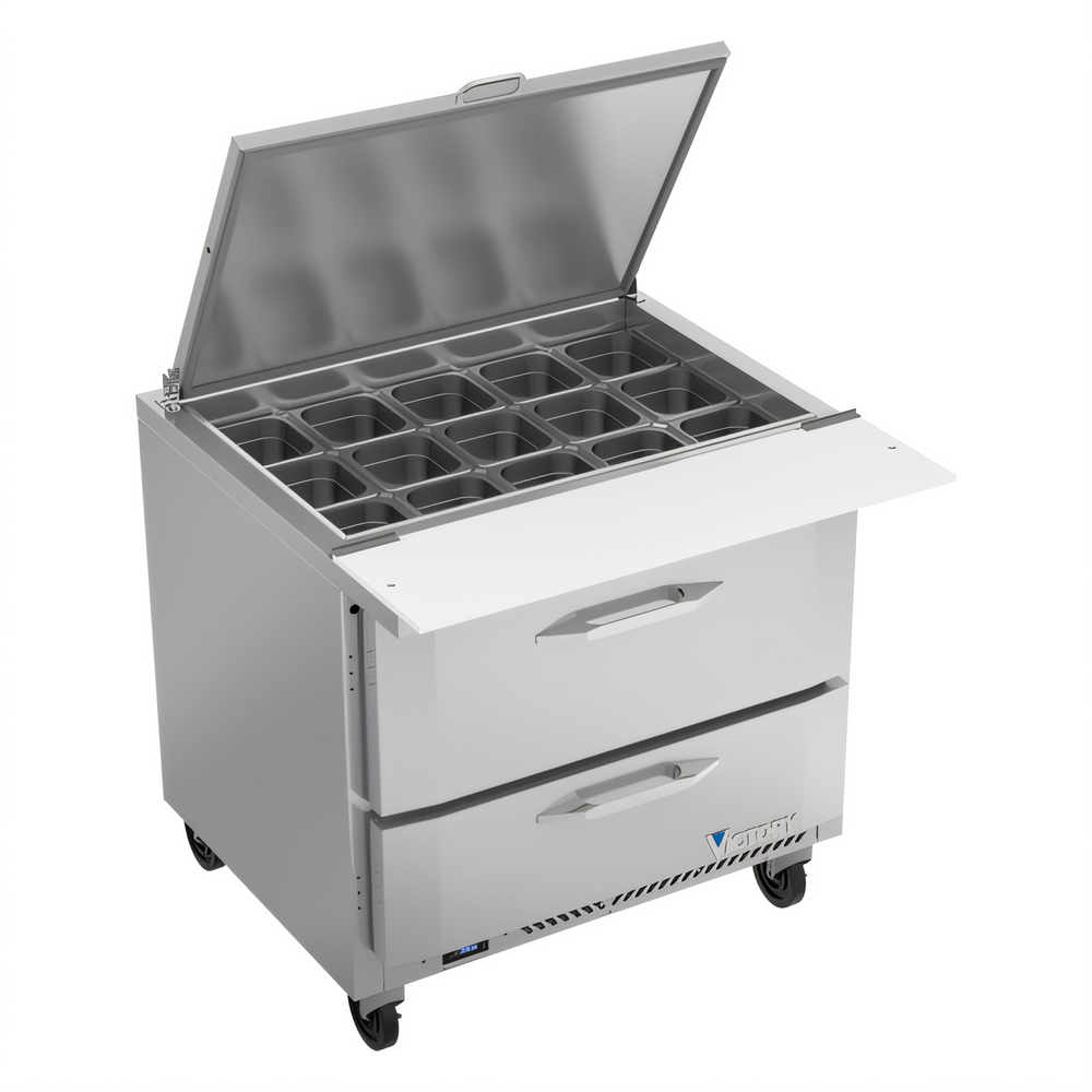 Victory VSPD36HC-15B-2 UltraSpec™ Refrigerated Prep Tables