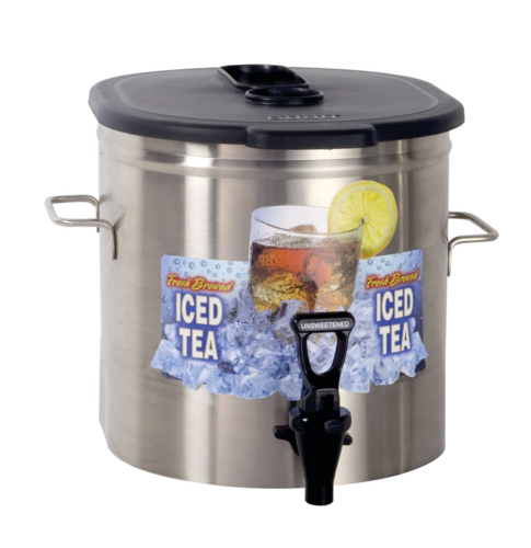 BUNN 37100.0000 - 37100.0000 TDO-3.5 Iced Tea Dispenser, low profile, 3.5 gallon capacity, brew-through plastic lid,