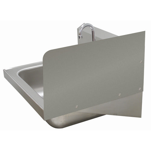Advance Tabco 7-PS-11C - Welded Side Splash, 12"H (installed height), one side (specify side), for hand sinks with 16" x 20"