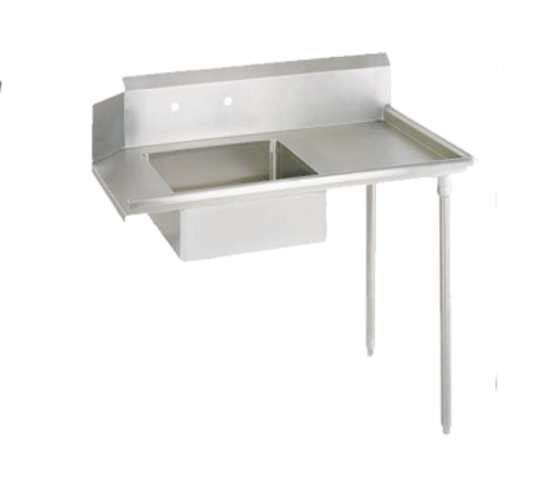 BK Resources BKSDT-48-R - Soiled Dishtable, straight design, 48"W x 30-3/8"D x 46-1/4"H, right-to-left operation, 18/304