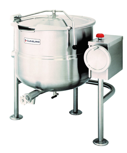 Cleveland Range KDL60T - Kettle, direct steam, tilting, 60-gallon capacity, 2/3 steam jacket design, mounted on open tri-leg