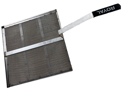 Royal Range of California 44603 - Fine mesh crumb catcher with handle for 14” x 14” tank (per tank)