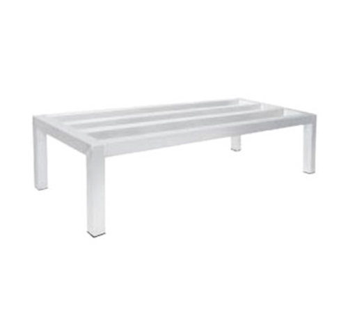 Advance Tabco DUN-2436 - Special Value Dunnage Rack, square bar, one tier, 36"W x 24"D x 12"H, aluminum finish, 1500 lb.