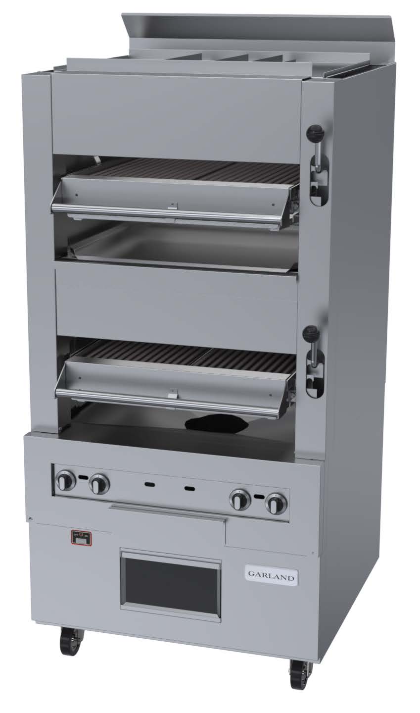Garland M110XM - Master Series Double Broiler, deck-type, gas, two infrared decks with enclosed base, safety switch,