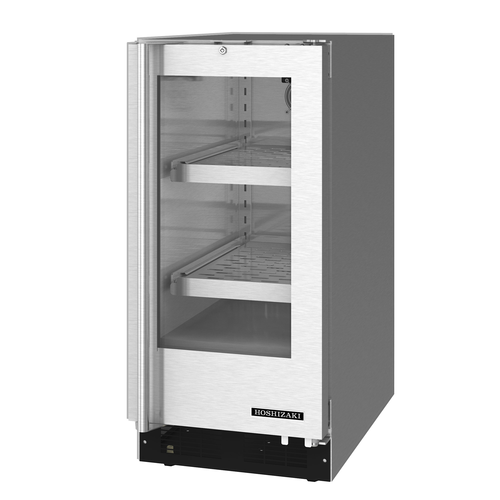 Hoshizaki HR15A-G - Undercounter Refrigerator, reach-in, one-section, 15"W, 2.54 cu. ft., self-contained rear mounted