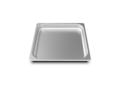 UNOX TG705 - STEEL.40 Stainless steel Tray, compatible with microwave cooking, 1-5/8”H, (14” x 13”)