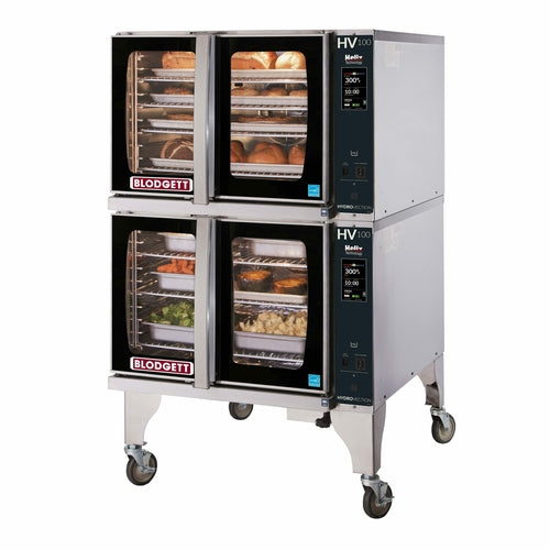 Blodgett HVH-100E DBL - HydroVection™ Oven with Helix Technology, Electric, full size, double stacked, capacity (10) 18