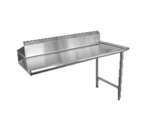 Omcan 28477 - (28477) Dishtable, clean, 48"W, straight design, right side, stainless steel, NSF (shipped on