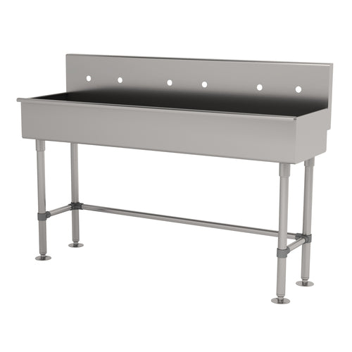 Advance Tabco 19-FM-72 - Multiwash Hand Sink, with stainless steel legs and flanged feet, 72