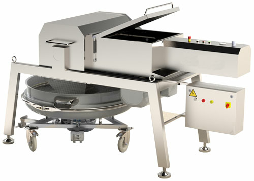 Omcan 47931 Electric Cheese Grater 90 Inch 20 HP Hydraulic with Vibrating Screen