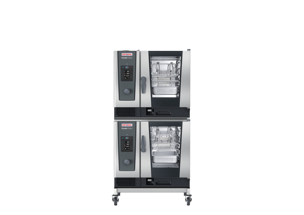 RATIONAL ICC 6-HALF E 480V 3 PH (PKGDUO) - Two 2 (CB2ERRA.0000250 PKGDUO) iCombi Classic® 6-Half Size Combi Ovens, electric, (12) 13" x 18"