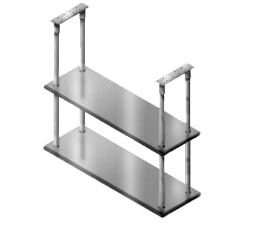 Advance Tabco DCM-18-36 - Shelf, ceiling mounted, double-deck, 36