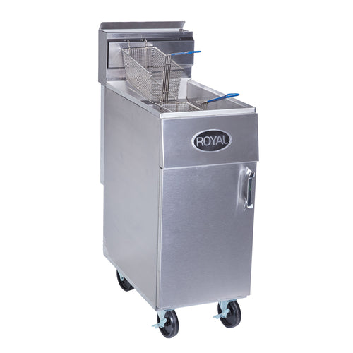 Royal Range of California REEF-35-2 - (QUICK SHIP) (CONTACT YOUR LOCAL DISTRIBUTOR FOR SPECIAL PRICING) Fryer, gas, floor model, 35 lb.