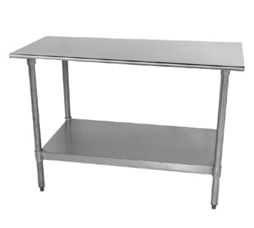 Advance Tabco TTS-303-X - Special Value Work Table, 36"W x 30"D, 18 gauge 430 stainless steel top with rolled rim on front &