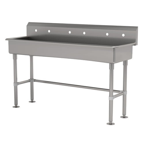 Advance Tabco FS-FM-60-ADA - Multiwash Hand Sink, splash mount faucet provision, with stainless steel legs and flanged feet, (3)