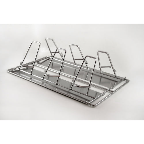 Alto-Shaam 5020829@1020 - Chicken Rack, (6) chicken capacity, self-trussing, with deflector, stainless steel, fits in side