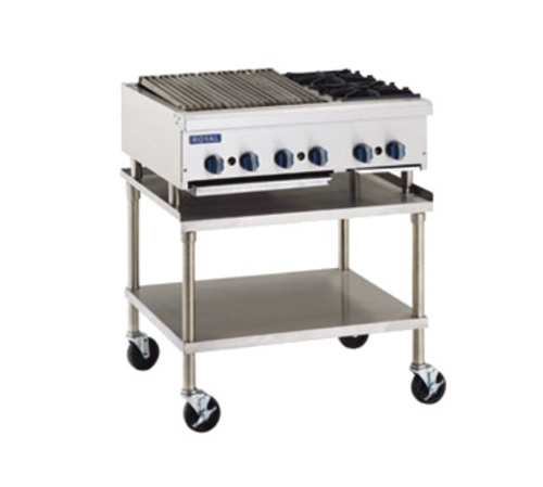 Royal Range RRB-12OB2 24" Countertop Gas Radiant Charbroiler / Hotplate, 75.000 BTU