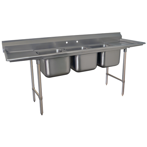 Advance Tabco T9-3-54-18RL-X - Special Value Regaline Sink, 3-compartment, with 18