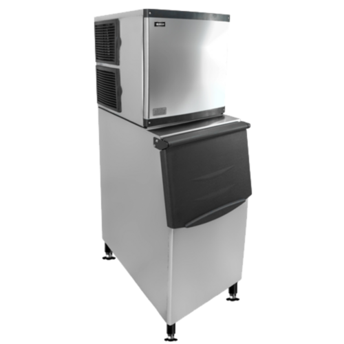 Omcan 47485 Cube-Style Ice Maker Air-cooled Ice Maker with Bin 350 Lb/Day ENERGY STAR®