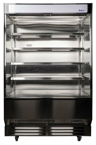 Atosa USA, Inc. AOM-50B - Open Air Merchandiser, 51-2/5"W x 28"D x 83"H, 16.5 cubic capacity, (4) shelves, full electronic