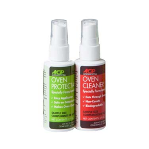 ACP CK10 - Cleaning Kit, sample size, includes (1) 2 oz. bottle oven cleaner and (1) 2 oz. bottle oven shield