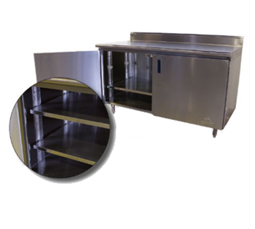 Advance Tabco TA-116 - Upgrade base cabinet mid-shelf to be adjustable (one charge per each 36", shelves over 36" in