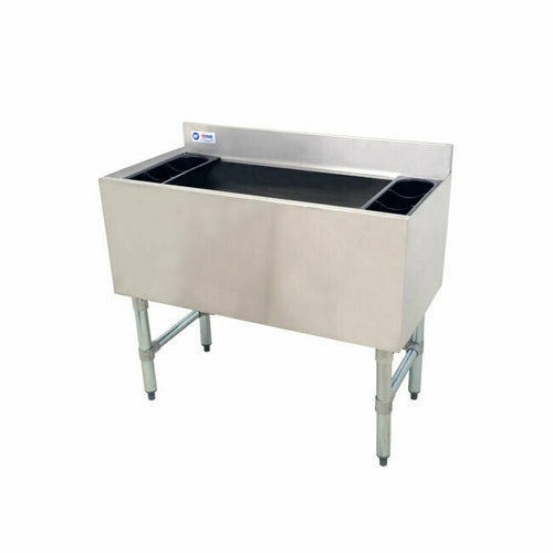 Omcan 43478 34 Inch Insulated Ice Bin Stainless Steel with Drain