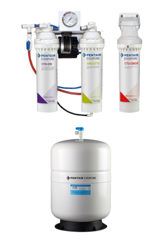 Convotherm FLT0032-COV - FLT0032-COV Reverse Osmosis System & 5-Gallon Hydropneumatic Storage Tank, combines RO water and