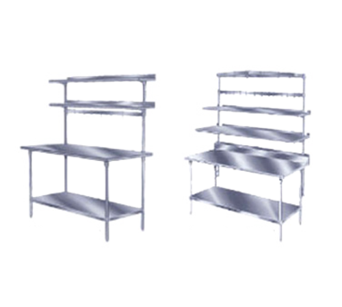Advance Tabco SWT-120 - Pot Rack, table mounted, rear or splash-mounted, semi-circular design, 120