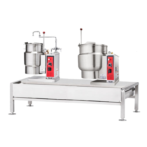 Vulcan VEKT64/612 - Kettle/Stand Assembly, (1) K6ETT & (1) K12ETT electric tilting kettles, 64