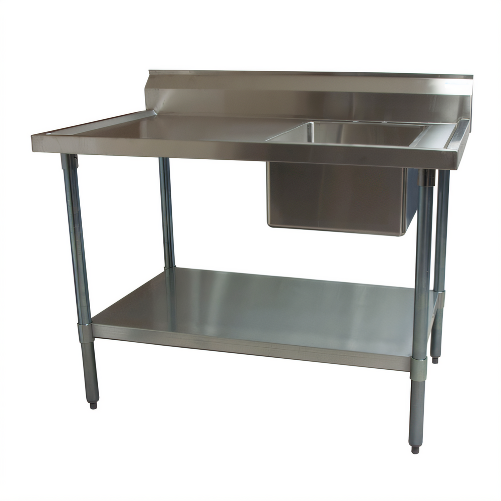 BK Resources BKMPT-3072G-R Stainless Steel Prep Tables