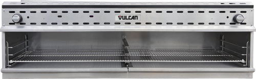 Vulcan VICM48 - Cheesemelter, gas, 48", (2) infrared burners, 3-position heavy duty rack, removable pan, stainless