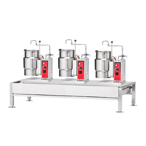 Vulcan VEKT80/666 - Kettle/Stand Assembly, (3) K6ETT electric tilting kettles, 80
