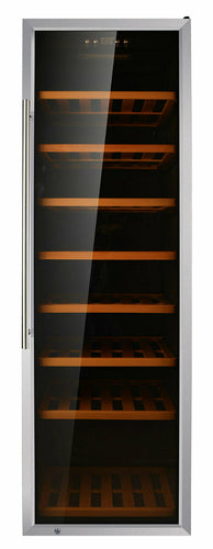 Omcan 45259 23 Inch Wine Cooler Single Zone Stainless Steel Wine Cellar