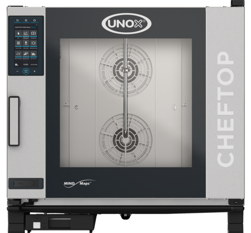 UNOX XAVC-06FS-GPLM - 
ChefTop MIND.Maps™ Plus Combi Oven/Steam Oven is a gas countertop oven that combines heat, hot air
