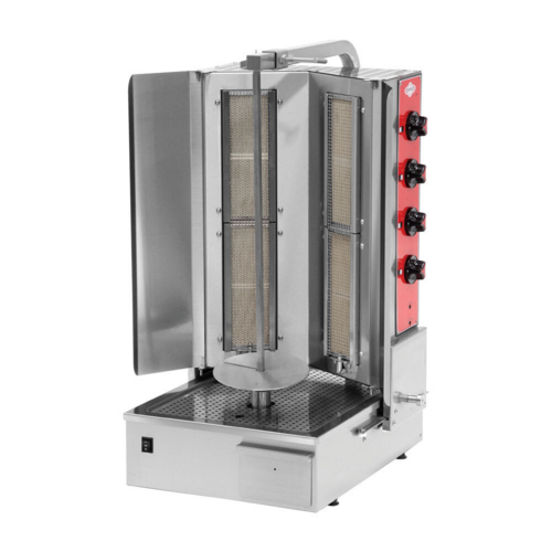 BakeMax BMDN1512R4 - Vertical Broiler, shawarma or gyro, 20"W x 24.5"D x 40"H, able to work either natural gas burners