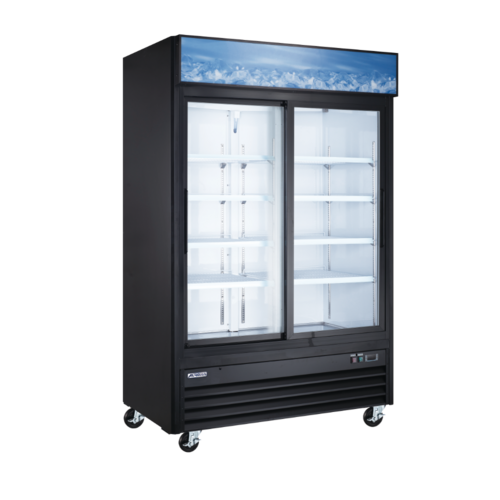 Omcan 59132 (RE-CN-0045EB-HC) Aurora Display Refrigerator Reach-in Two-section