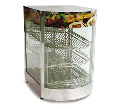 Omcan 21829 13.75 Inch 3 Tier Food Warmer Display Case Electric with Temperature Control