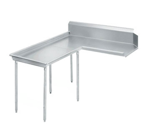 Advance Tabco DTC-G70-108L - Island-Clean Dishtable, island style, L-shaped, attaches to left of dish machine operator, 10-1/2