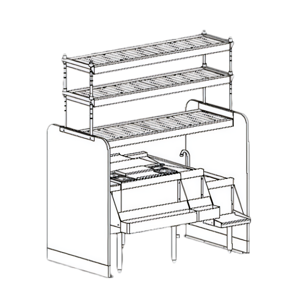 Perlick Corporation PTS54R-LF Top Shelf Bar Equipment