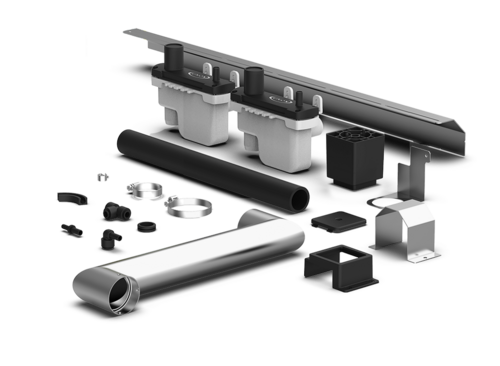 UNOX XAVQC-0011-E - Stacking Kit for ChefTop MIND.Maps™ Plus, includes all parts & connections for stacking two ovens,