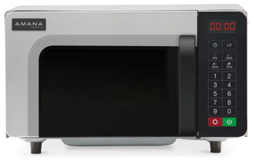 ACP RMS10TSA - Amana® Commercial Microwave Oven, 0.8 cu. ft. capacity, 1000 watts, low volume, 4-stage cooking,