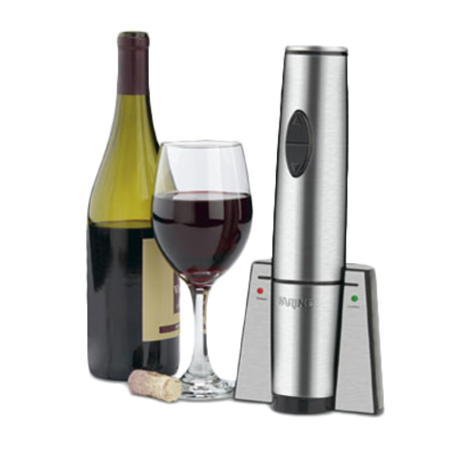 Waring WWO120 - Portable Wine Bottle Opener, electric, forward & reverse motor, removes 120 corks with one full