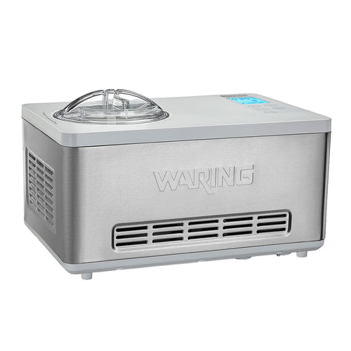 Waring WCIC20 - Ice Cream Maker, electric, 2 qt. capacity, built-in compressor, stainless steel exterior, touch