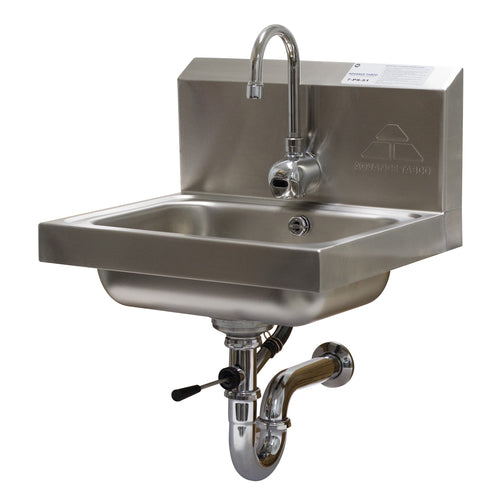 Advance Tabco 7-PS-51 - Hand Sink, wall mounted, 14" wide x 10" front-to-back x 5" deep bowl, 20 gauge 304 stainless steel,