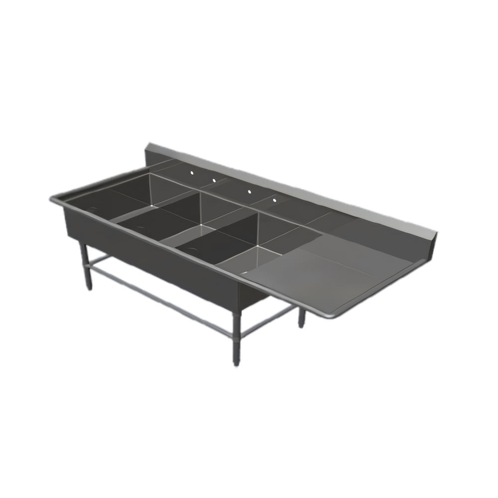 John Boos 43PB20284-1D20R Pro-Bowl Compartment Sinks