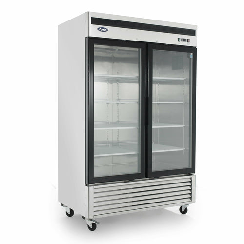 Atosa USA, Inc. MCF8707GR - Refrigerator Merchandiser, two-section, 54-2/5"W x 31-7/10"D x 83-1/10"H, bottom-mount