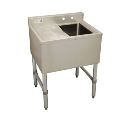 Serv-Ware BAR1B24-R-CWP-V - Serv-Ware - Sinks - 24" Bar Sink 1 Bowl - Dimensions: 24" W x 18.75" D x 33" H, 18/304 stainless