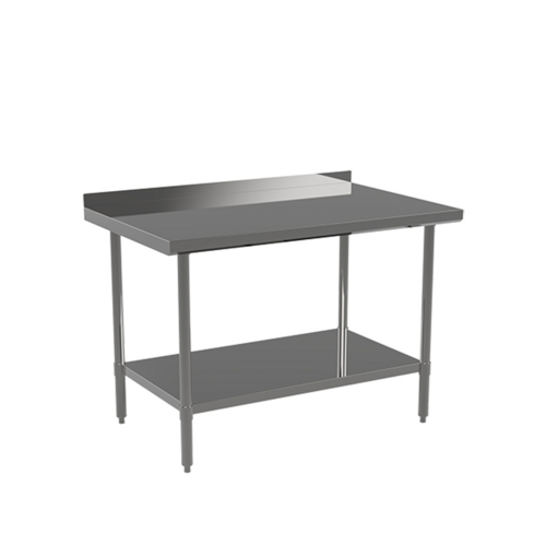 Atosa USA, Inc. ST2460ECR2 - MixRite Work Table, 60"W x 24"D x 36"H, 2" rear edge up, 18/430 stainless steel top with turned