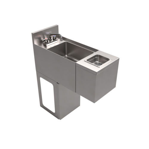 BK Resources UBB-21-SS12-GR-PG - Glass Rinser Hand Sink, 12